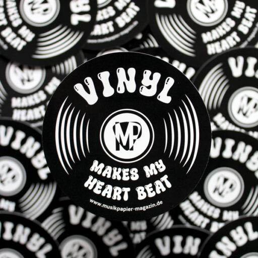 "Vinyl Makes My Heart Beat" Sticker